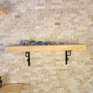 Switch Farmhouse Floating Shelf with  Metal Brackets - Custom Size Shelves 3 image