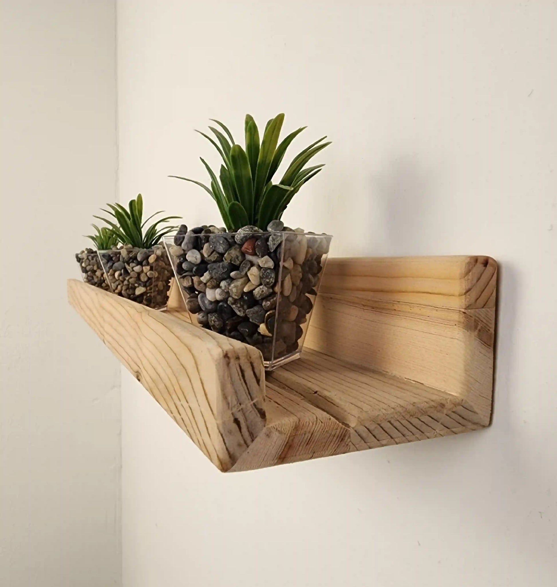 Picture Ledge Shelf, Farmhouse Floating Shelf with  Metal Brackets - Custom Size Shelves