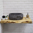Switch Rustic Bathroom Live Edge Vanities - Farmhouse Wood Slab Vanity 2 image