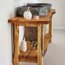 Switch Rustic Bathroom Vanities - Farmhouse Narrow Live Edge Wood Vanity 3 image