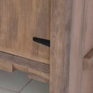 Switch Rustic Bathroom Single or Double Sinks Vanity - Narrow Live Edge Wood 3 image