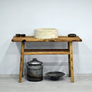 Zeige Bild Rustikale Badezimmerwaschtische - Schmaler Bauernhausstil, Live Edge Wood  2