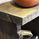 Switch Rustic Bathroom Single or Double Sinks Vanity - Narrow Live Edge Wood 3 image