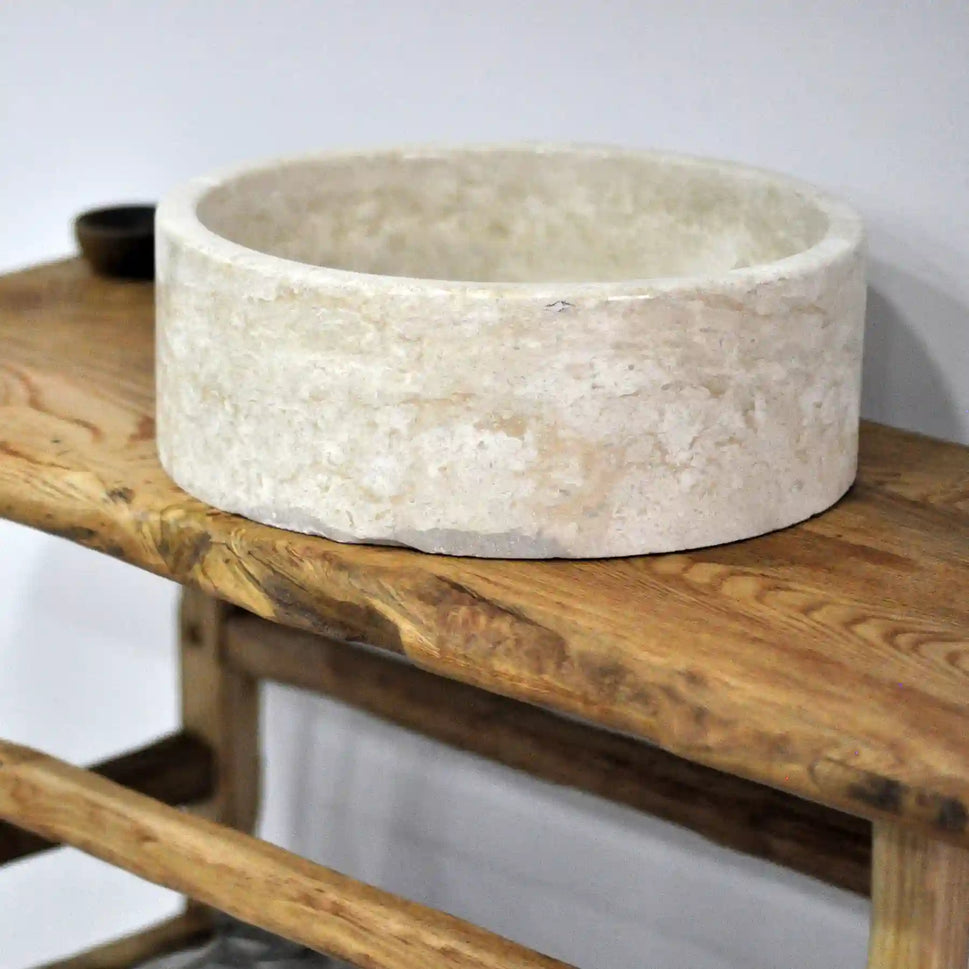 Rustikale Badezimmerwaschtische - Schmaler Bauernhausstil, Live Edge Wood 