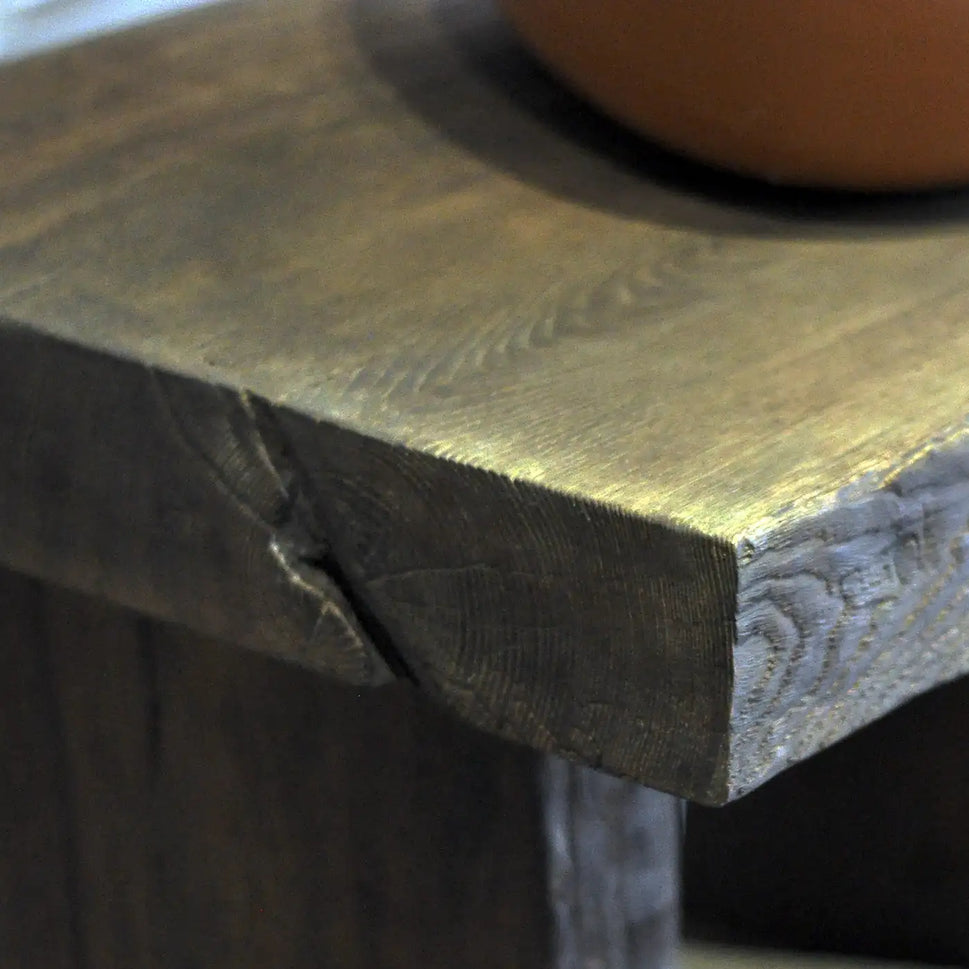 Rustic Bathroom Single or Double Sinks Vanity - Narrow Live Edge Wood