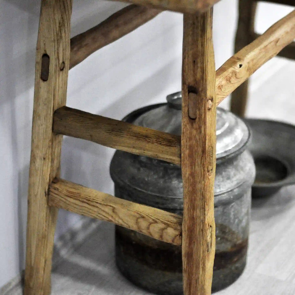 Rustikale Badezimmerwaschtische - Schmaler Bauernhausstil, Live Edge Wood 