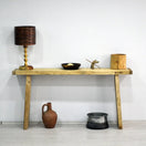 Switch Rustic Entryway Wooden Console Table - Live Edge Wood Dresser 2 image
