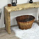 Switch Rustic Entryway Wooden Console Table - Chestnut Wood Dresser 3 image