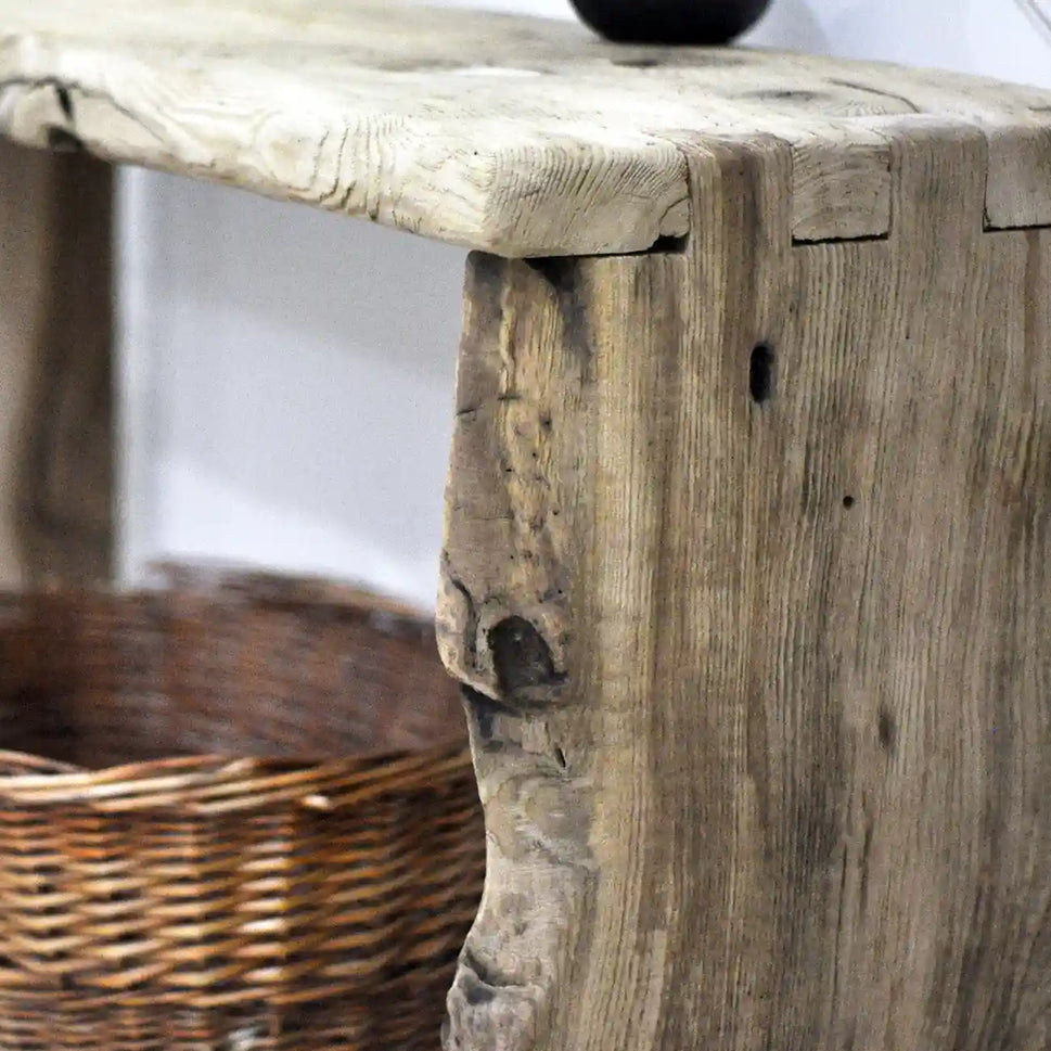 Rustic Entryway Wooden Console Table - Chestnut Wood Dresser
