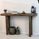 Switch Rustic Entryway Wooden Console Table - Hallway Live Edge Wood 3 image