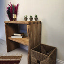 Switch Rustic Entryway Wooden Console Table - Live Edge Wood Bench 2 image