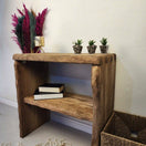 Switch Rustic Entryway Wooden Console Table - Live Edge Wood Bench 3 image