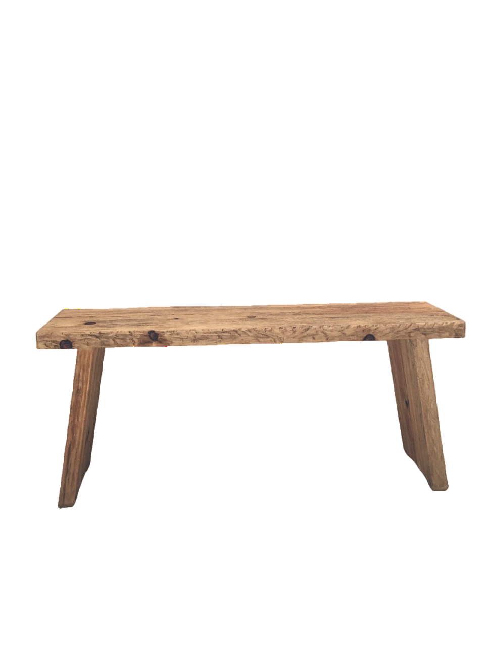 Rustic Entryway Wooden Console Table - Live Edge Wood Bench