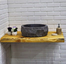 Switch Rustic Bathroom Live Edge Vanities - Solid Wood Slab Vanity 2 image