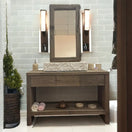 Switch Rustic Bathroom Single or Double Sinks Vanity - Narrow Live Edge Wood 2 image