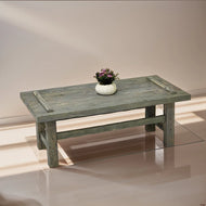 Rustic Coffee Table - Live edge solid brown top unique wooden