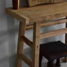 Switch Rustic Entryway Wooden Console Table - Live Edge Wood Bench 2 image