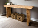 Switch Rustic Entryway Wooden Console Table - Live Edge Wood Dresser 2 image