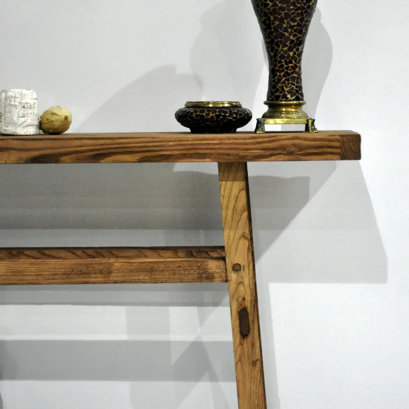 Rustic Entryway Wooden Console Table - Live Edge Wood Dresser