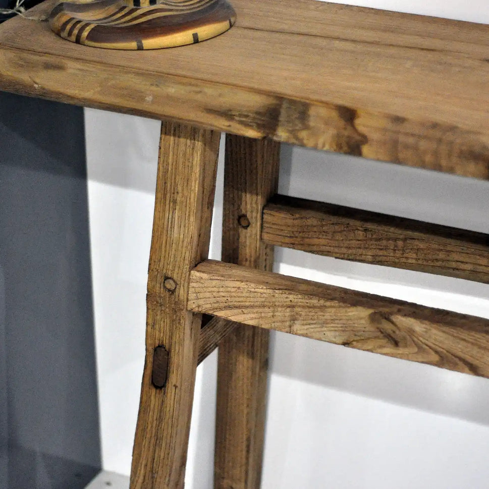 Rustic Entryway Wooden Console Table - Live Edge Wood Dresser