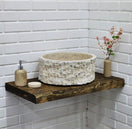 Switch Rustic Bathroom Live Edge Vanities - Solid Wood Slab Vanity 3 image