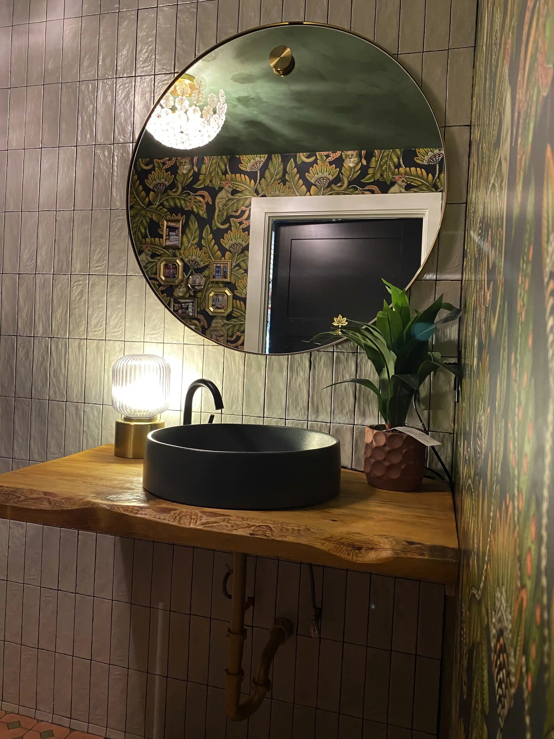 Rustic Bathroom Live Edge Vanities - Farmhouse Wood Slab Vanity