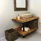Switch Rustic Bathroom Live Edge Vanities - Farmhouse Wood Slab Vanity 2 image