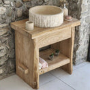 Switch Rustic Bathroom Chestnut Vanity - Solid Live Edge Wood Vanities 3 image