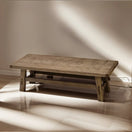 Switch Rustic Coffee Table - Live edge solid brown top unique wooden 2 image