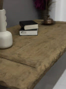 Switch Rustic Coffee Table - Live edge solid brown top unique wooden 3 image