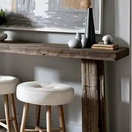 Switch Rustic Entryway Wooden Console Table - Live Edge Wood Bench 3 image