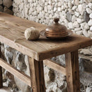 Switch Rustic Entryway Wooden Console Table - Live Edge Wood Bench 3 image