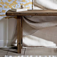 Rustic Entryway Wooden Console Table - Live Edge Wood Bench