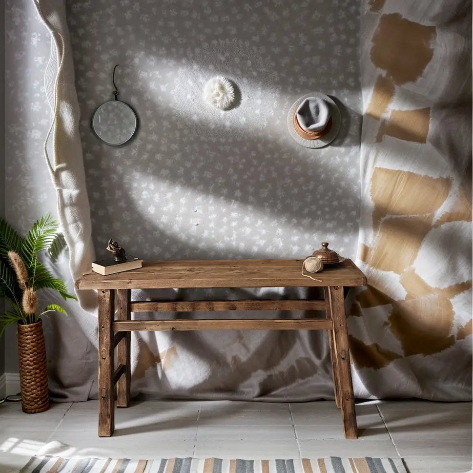 Rustic Entryway Wooden Console Table - Live Edge Wood Dresser