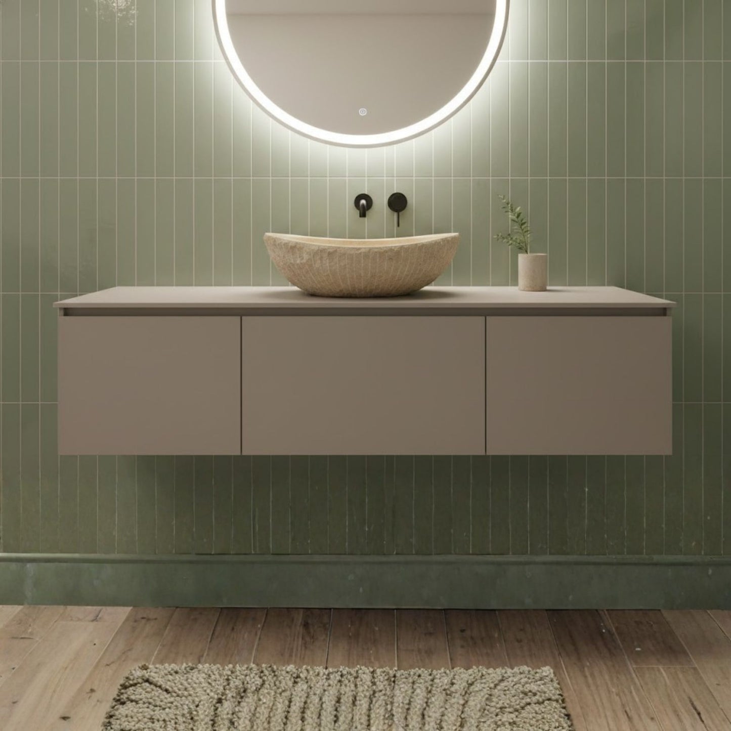 Hand-Carved Raw Chiseled Travertine Vessel Sink – Oval Organic Natural Stone Basin