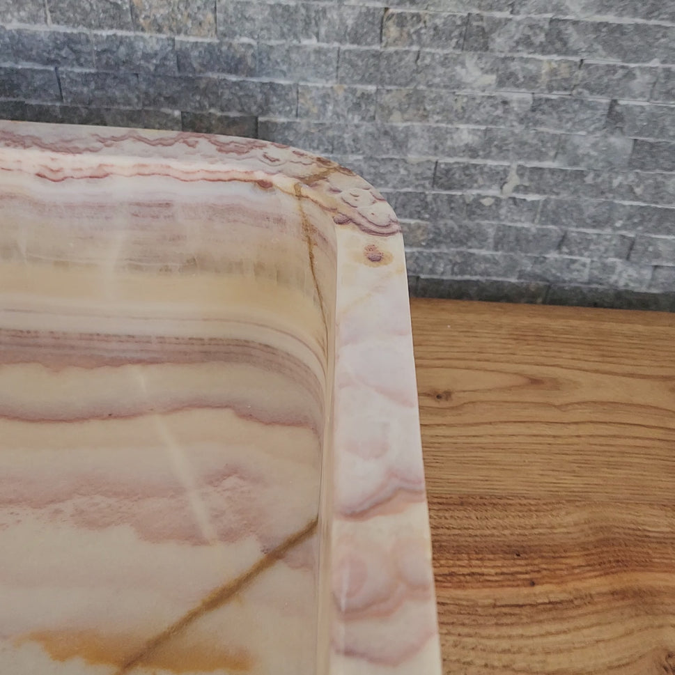 Norhew Rectangular Onyx Vessel Sink - Soft Rounded Corners