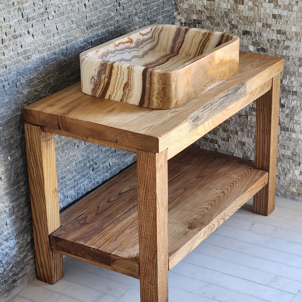 Norhew Rectangular Onyx Vessel Sink - Soft Rounded Corners