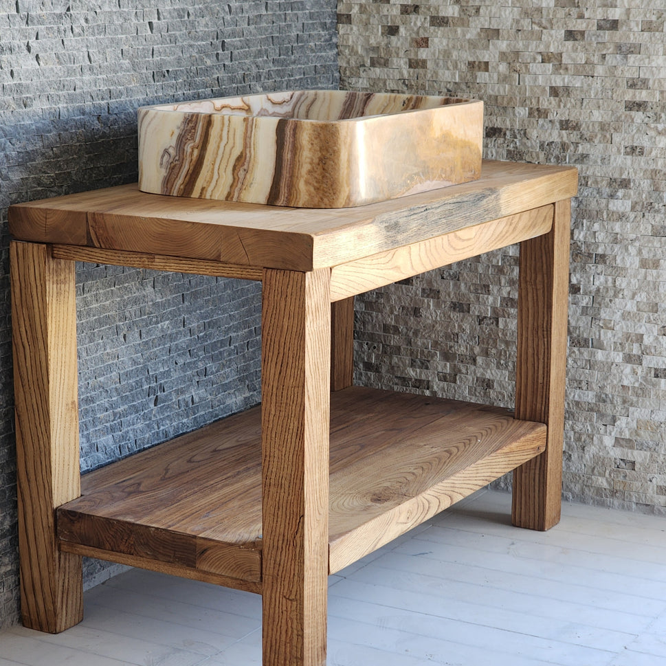 Norhew Rectangular Onyx Vessel Sink - Soft Rounded Corners