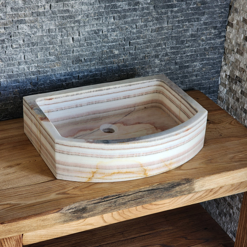Norhew Rectangular Onyx Vessel Sink