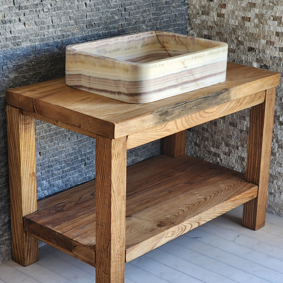 Norhew Rectangular Onyx Vessel Sink - Soft Rounded Corners